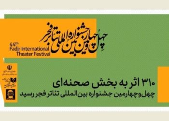 ۳۱۰ اثر به بخش صحنه‌ای چهل‌وچهارمین جشنواره تئاتر فجر رسید